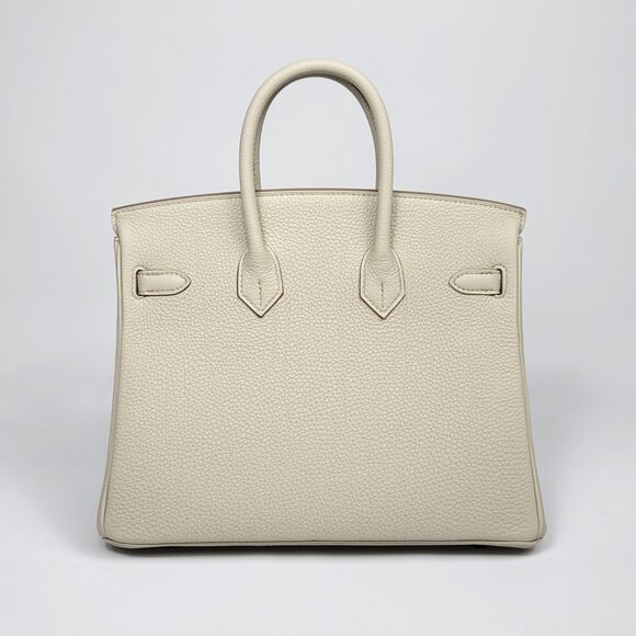 NEW Full Gift Box Receipt HERMES Birkin 25 Beton Togo Leather Gold Tote Bag - Picture 10 of 14